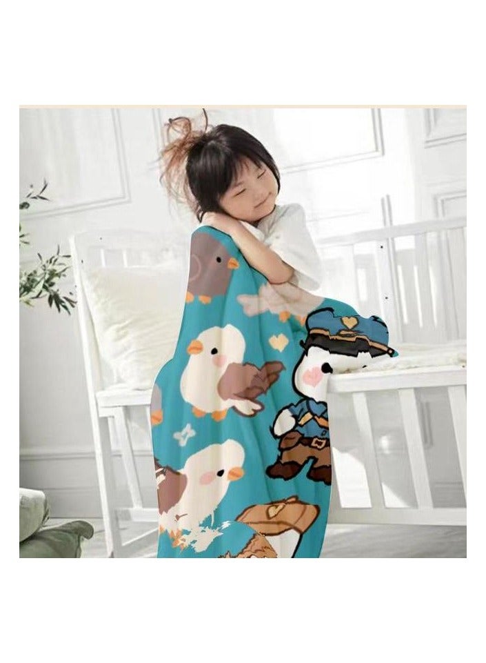 general Flannel thin blanket (warm and comfortable, suitable for sleep, gaming, dust removal and sandproof) 150cm*200cm - 474 - Image 1