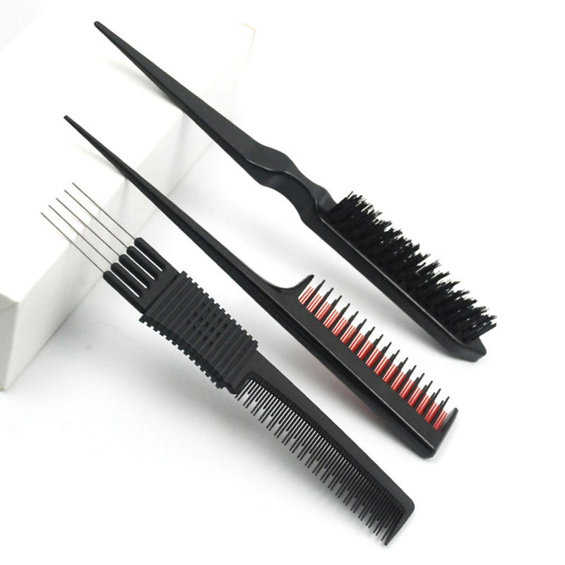 3Pcs Multi-style Comb Special Pick Comb Black Hair Comb for Salon - Image 3