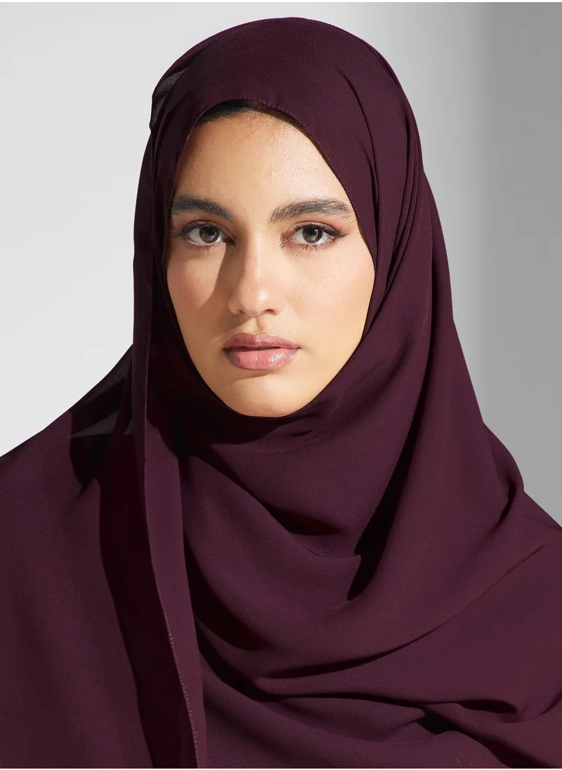 hayas closet Embellished Button Detail Abaya