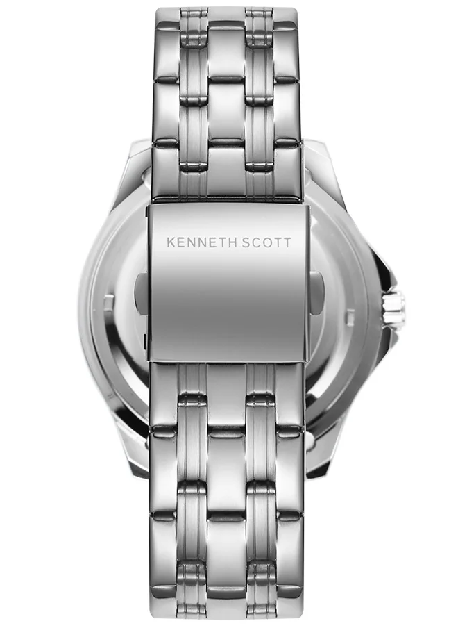 KENNETH SCOTT Kenneth Scott Men's Black Dial Analog Watch - K22009-SBSB