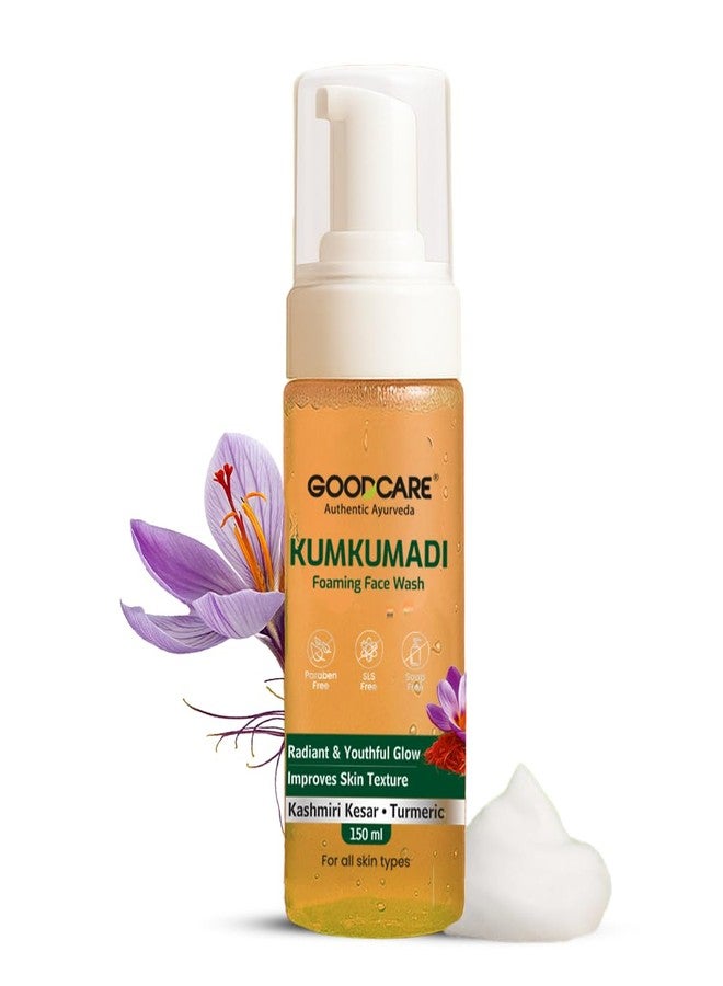 GOOD CARE Goodcare Kumkumadi Foaming Face Wash | Kashmiri Saffron & Turmeric | Brightens, Refines Pores | Ayurvedic, SLS & Paraben-Free | 150 ML - Image 1