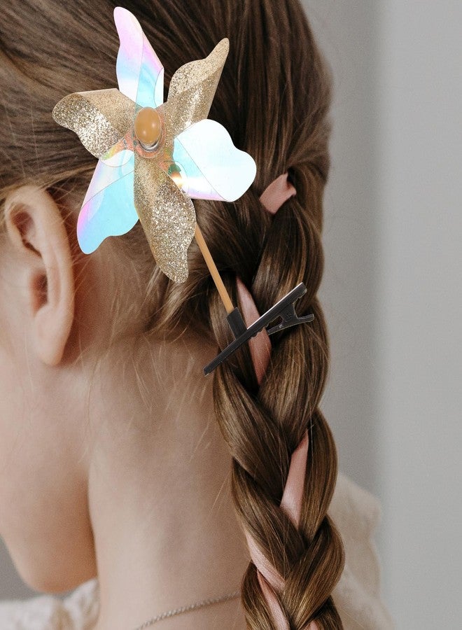 KALLORY 11pcs Windmill Hair Clip Funny Hair Clips Sprout Clips Cute Pinwheel Hairpin Kids Birthday Party BarrettesHair Accessories for Toddlers Girls - Image 5