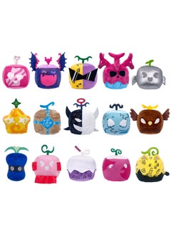 15 pcs Blox Fruits Plush Stuffed soft Toy Dolls Puppets 10cm