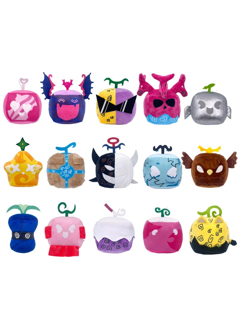 ROBLOX - 15 pcs Blox Fruits Plush Stuffed soft Toy Dolls Puppets 10cm - Image 1