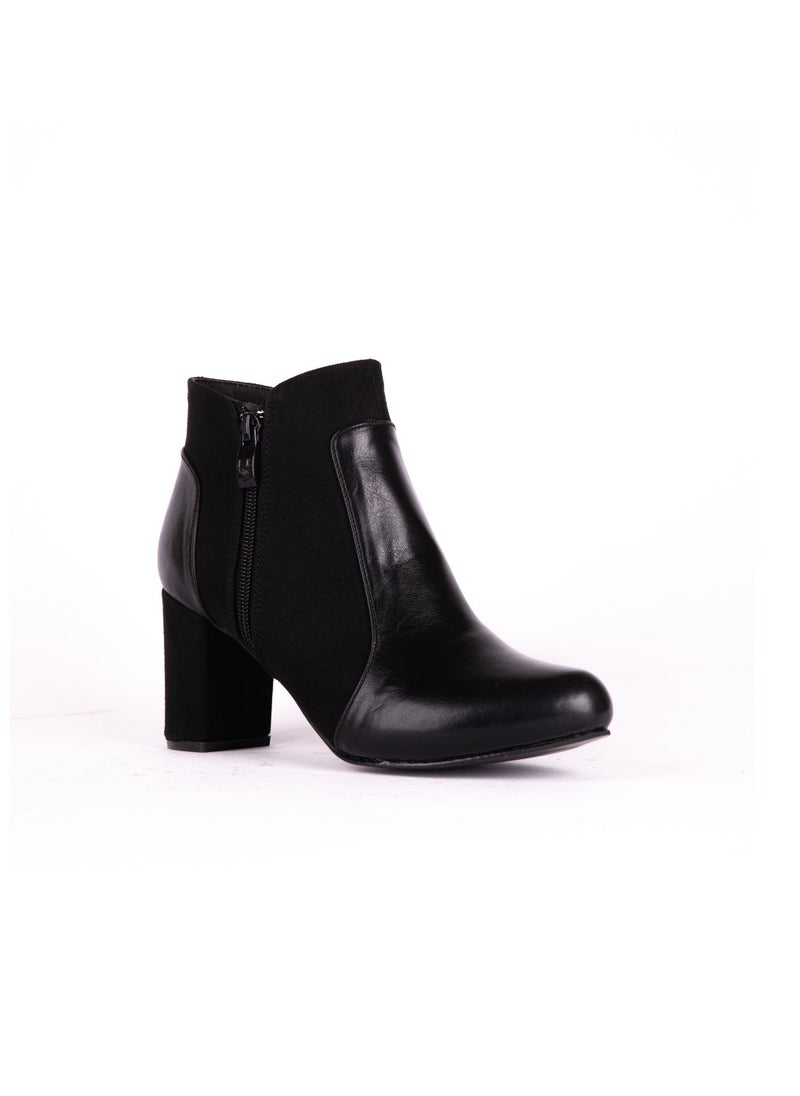 LIFESTYLISH - Ankle Boot R-9 Leather - Black - Image 1