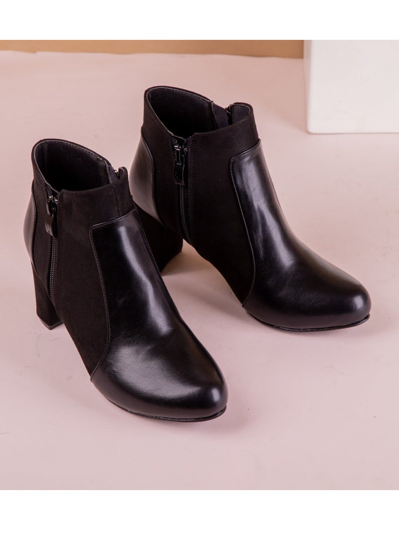 LIFESTYLISH - Ankle Boot R-9 Leather - Black - Image 1