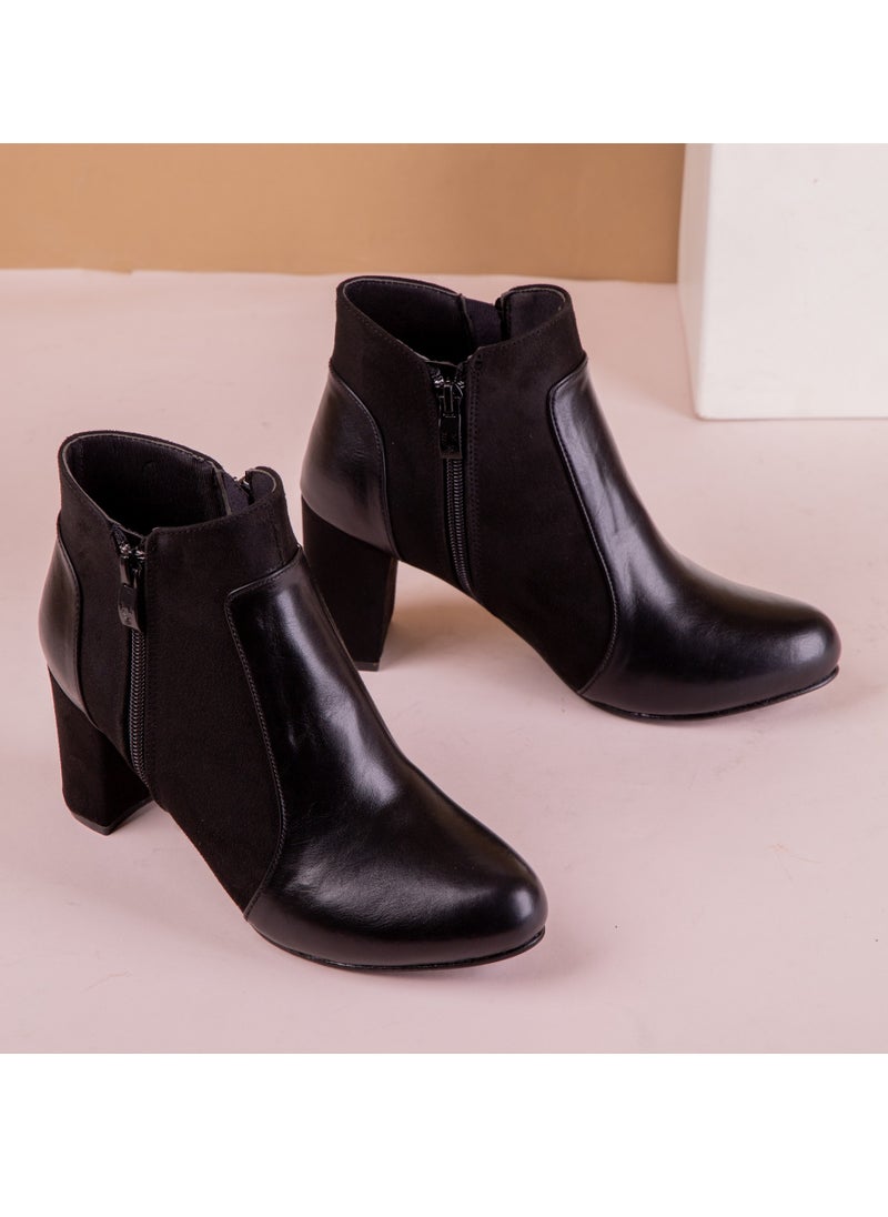 LIFESTYLISH - Ankle Boot R-9 Leather - Black - Image 1