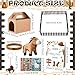 Halloscume 44 Pcs Adopt a Horse Party Favors Include Stuffed Farm Animals Foldable Boxes Adoption Card Fence Silicone Bracelet Keychain Sticker for Pony Themed Party Favor Supplies Decoration - Image 4