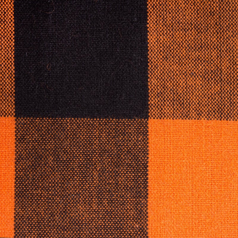 DII DII Buffalo Check Collection  Classic Farmhouse Tablecloth  Tablecloth  60x104  Orange & Black  - Image 2