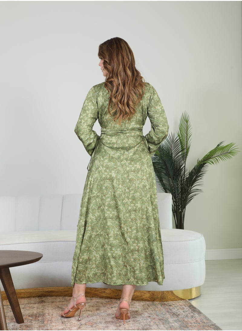 Bint Al Bilad Bint Al Bilad Women's Summer Long Luxury Jalabiya | Full-Length Kaftan Dress for Ramadan, Eid Ul Fitr, Wedding, Special Occasions | Embroidered Saudi Abaya | Modest Islamic Clothing  - Image 3