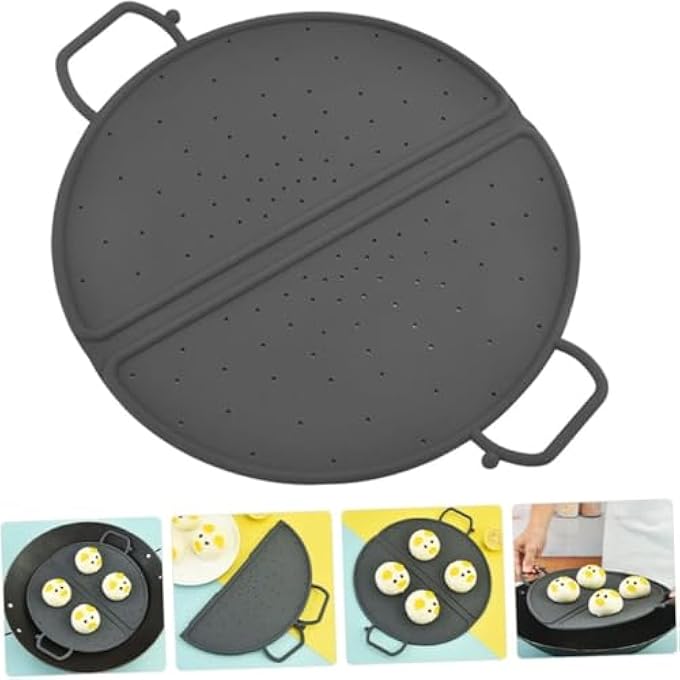 KASTWAVE Silicone Steamer Basket With Durable Handles 12X12In Vegetable Steamer Insert Cooking Rack MultiFunctional Silicone Trivet Food Steamer For Instant Pot Camping And Kitchen Use - Image 3