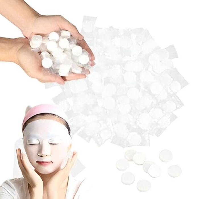 COMPRESSION FACE MASK - Enjoy a unique experience with our Silk Leaf Face Mask, Perfect for Moisturizing and Caring for Skin Anytime and Anywhere.(200pcs) - Image 1