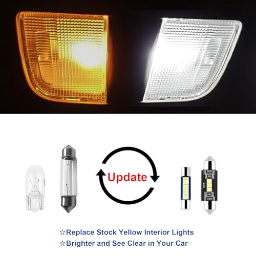 EASY EAGLE 21Pcs Car Interior Lights: Super Bright Bulbs 6000K White LED for 2000 2001 2002 2003 2004 2005 2006 Chevy Tahoe/Suburban all models Lighting Package Kit Includes Light Accessories + Install Tool - Image 4
