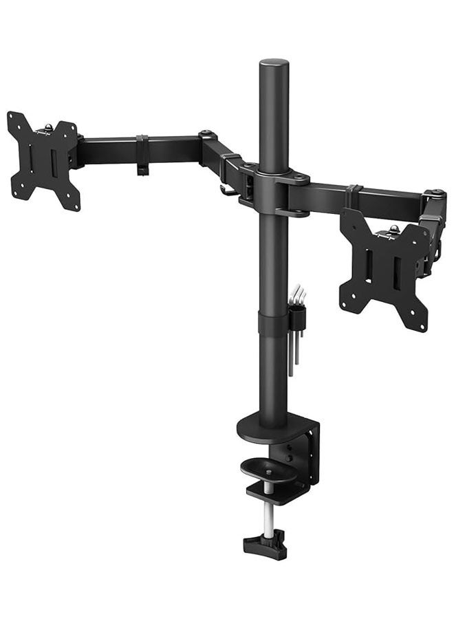 Arabest Monitor Mount Stand Dual LCD LED Monitor Arm for Desk, Heavy Duty Gaming Monitor Stand Fully Adjustable Arms Hold 2 Screens up to 27 inches - Image 1