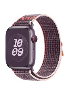 Replacement Strap For Apple Watch Series 7 41mm Loop Nylon Watch Band Berry Purple