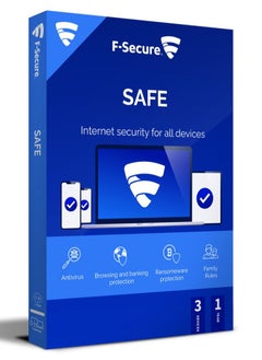 F - SECURE F-Secure SAFE (Multi Device) 3 Device 1 Year 