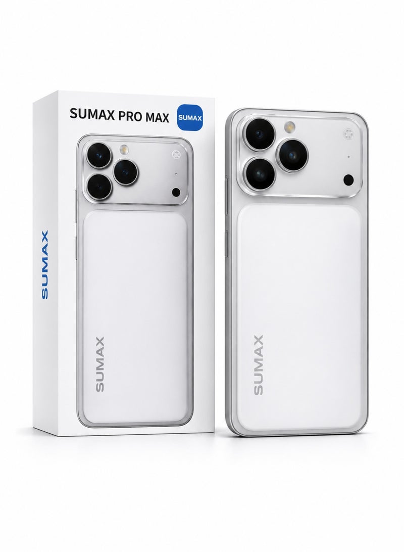 SUMAX 17 Pro Max 5G Smartphone 24GB RAM + 1TB ROM | 6.8-Inch HD+ Display | 30MP Triple AI Camera | 5000mAh Battery | Dual SIM | Face Unlock | Ultra-Slim Android Mobile Phone | Silver - Image 1