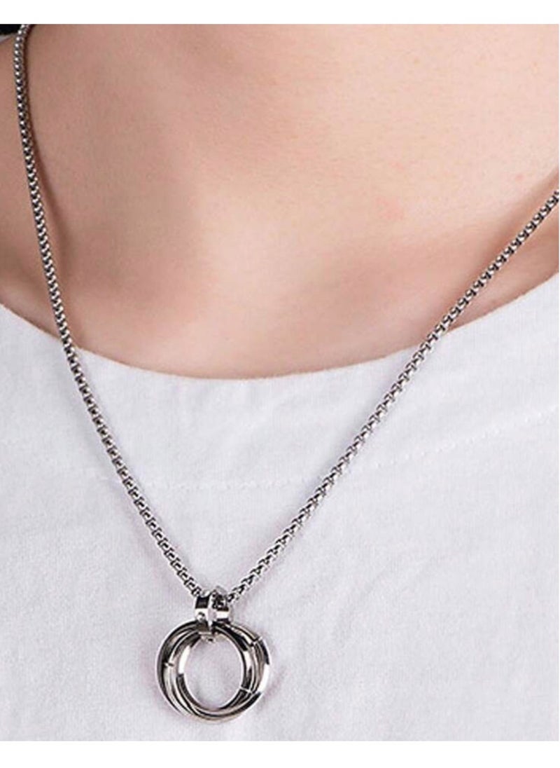 JewelryEveryday - High Quality Silver Stainless Steel Necklace For Men Size 60 cm - Image 1