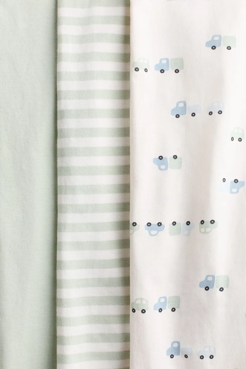 H&M 3-pack cotton pyjamas