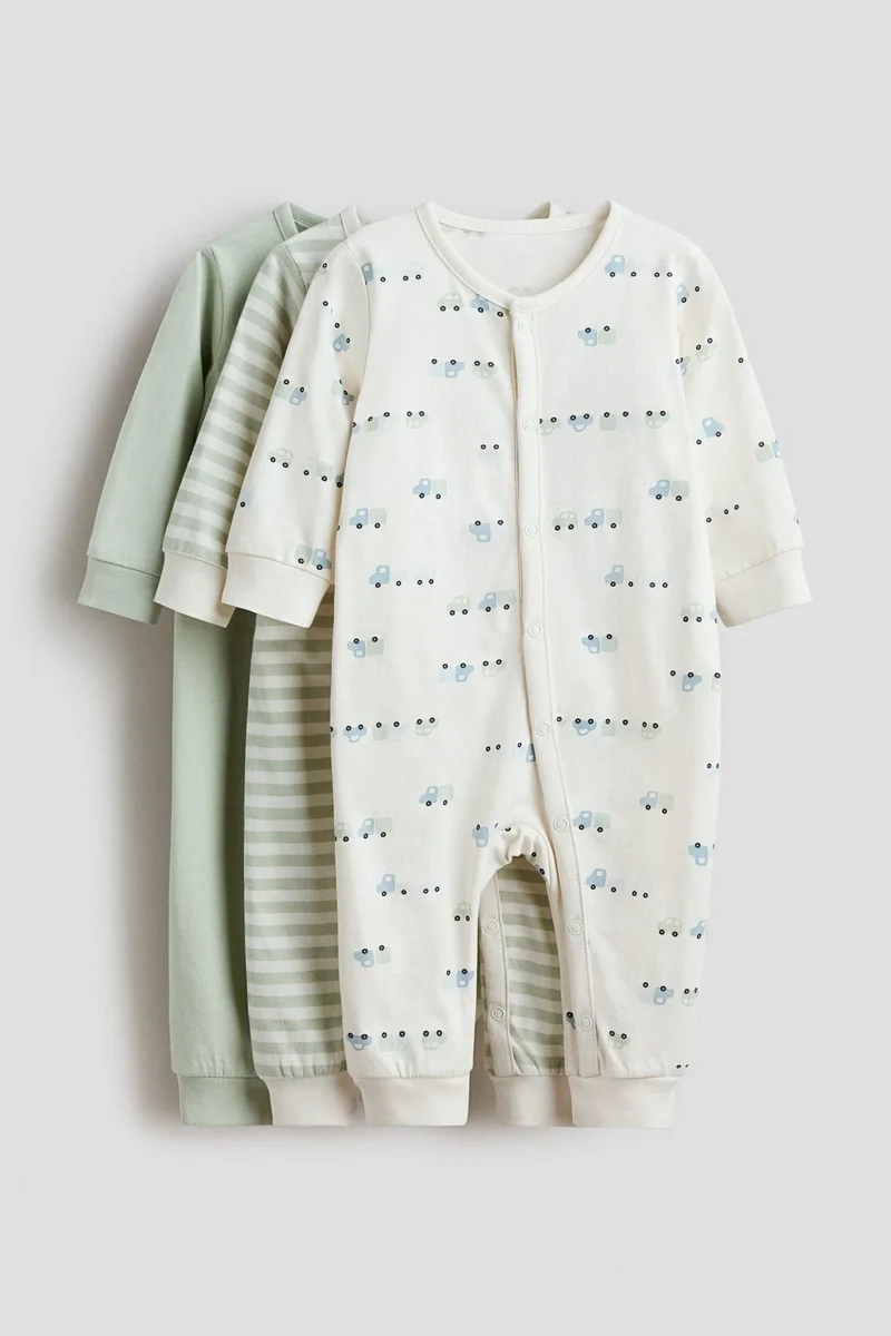 H&M 3-pack cotton pyjamas