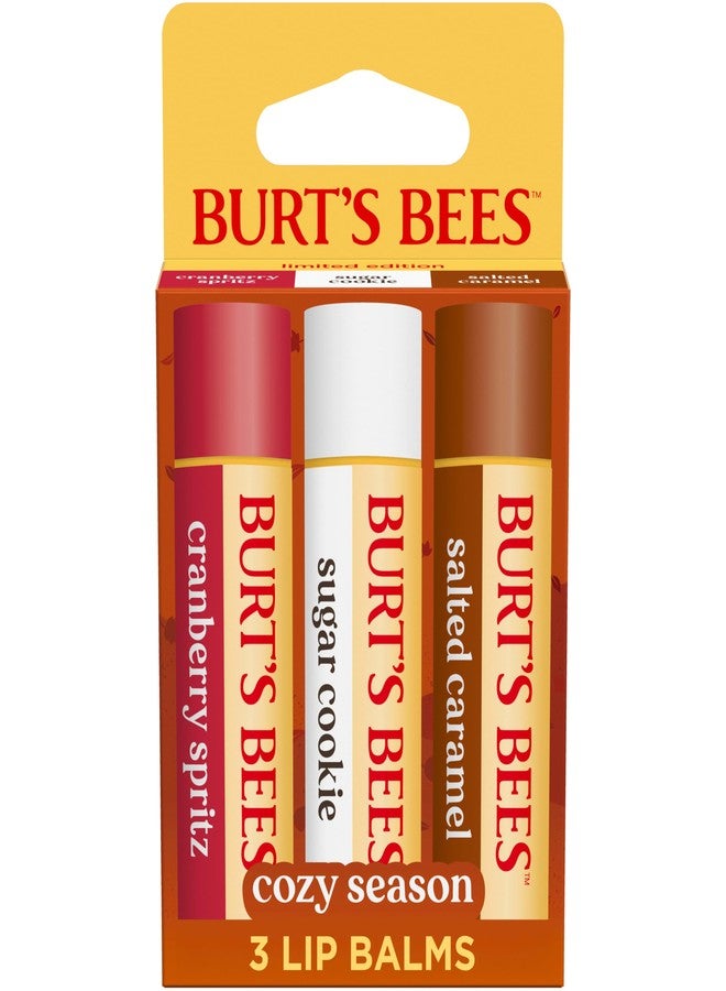 Burt's Bees Cozy Season Lip Balm Set, Natural Origin Lip Care, 3 Tubes, 0.15 oz. - Image 1
