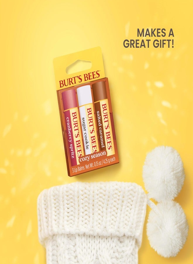 Burt's Bees Cozy Season Lip Balm Set, Natural Origin Lip Care, 3 Tubes, 0.15 oz. - Image 3