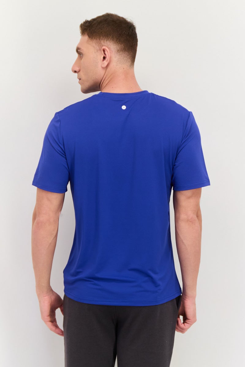 RBX Men Sportwear Fit Long Sleeve Outdoor T Shirt, Blue  - Image 3
