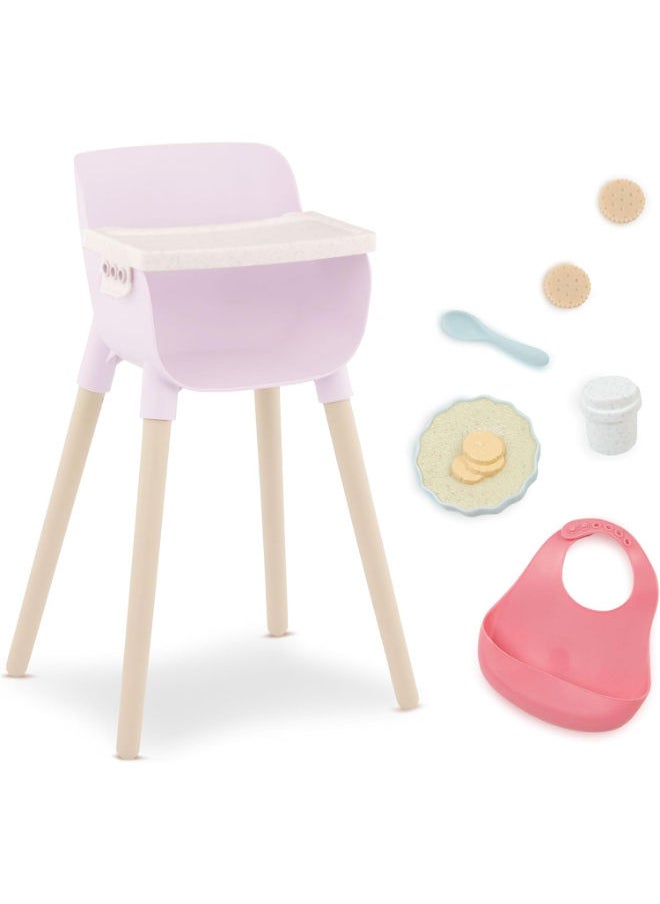 Lullababy Doll High Chair & Feeding Set  - Image 1