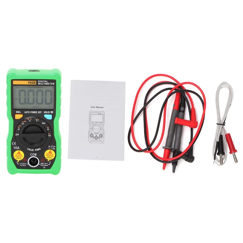 V02B Analog Digital Transistor Tester High Precision Automatic Range Multimeter (Green) - Image 1