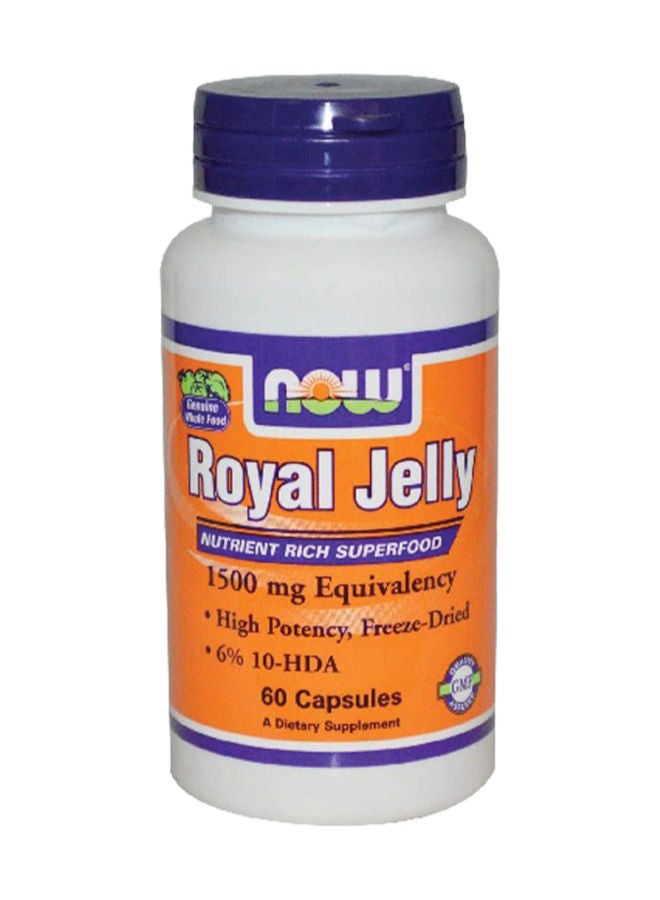 now Royal Jelly 1500 mg Capsules 60's