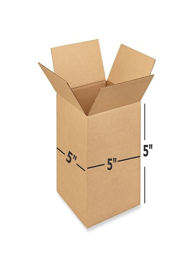Powerlon® 5" Lenght x 5" Breadth x 5" Height Brown 3 Ply Small Corrugated Cardboard Packaging Box For Multi Purpose Use (Pack of 50) - Image 1