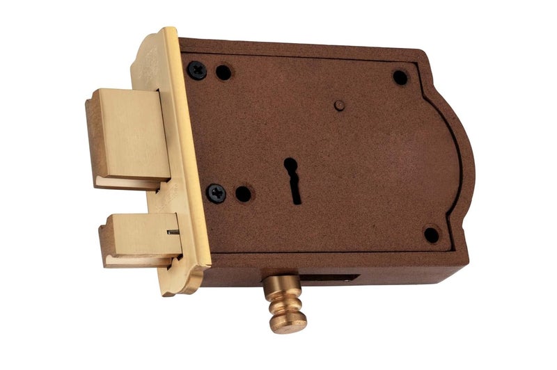 DUKE قفل باب ديوك 8 رافعة بتشطيب كروم رمادي - Image 3