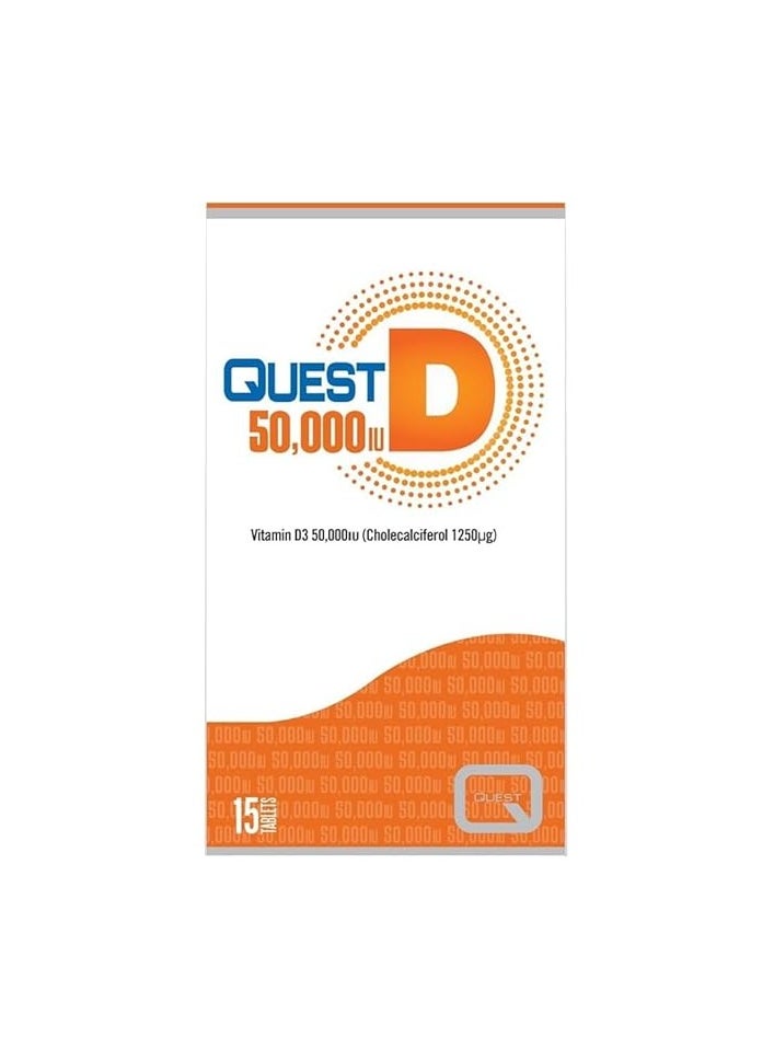 Quest Vitamin D3 50,000iu Tablets 15's 