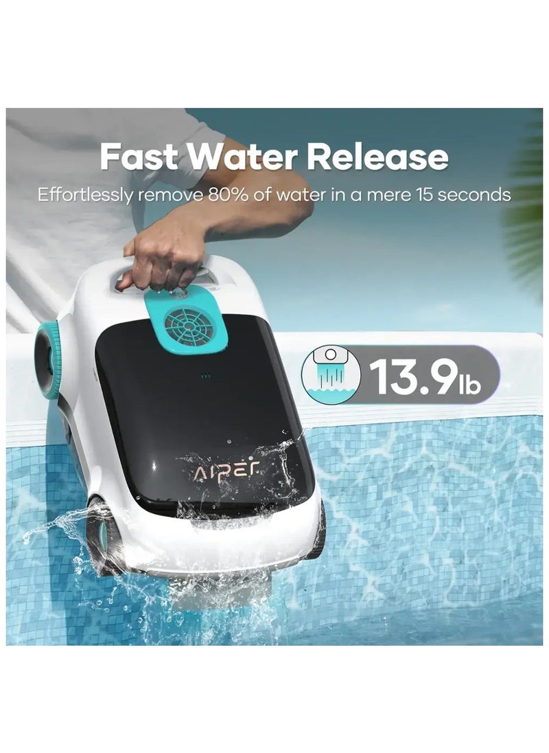 Aiper - Aiper - Scuba L1 Cordless Robotic Pool Cleaner for Above-Ground Pools up to 1100sq.ft, Bumper Protection, Automatic Pool Vacuum - White - Image 1