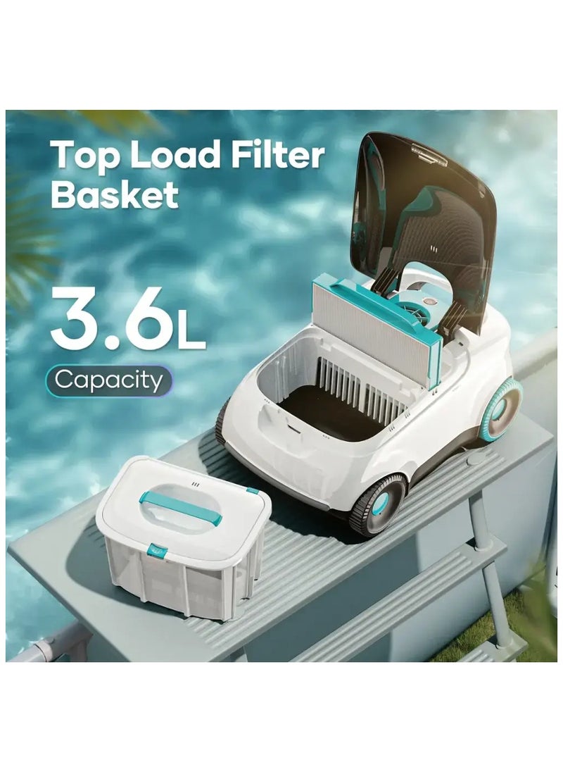 Aiper - Aiper - Scuba L1 Cordless Robotic Pool Cleaner for Above-Ground Pools up to 1100sq.ft, Bumper Protection, Automatic Pool Vacuum - White - Image 1