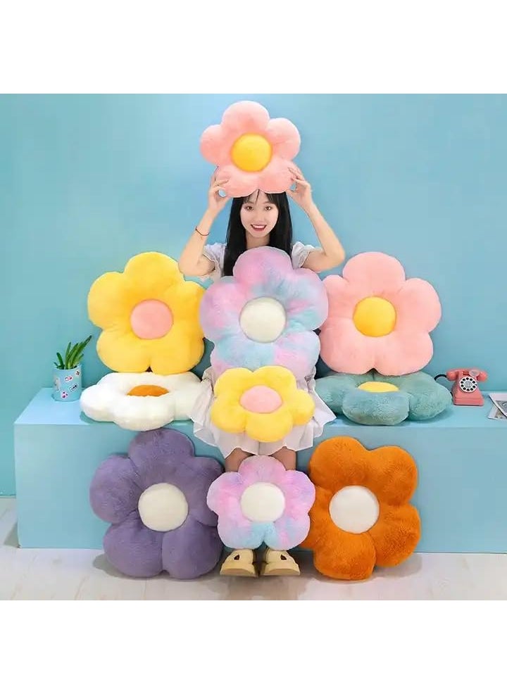 AVSHUB - AVSHUB Sunflower Pillow Cushion Filler Throw Pillow 35 cm Set of 3 Cushion Filler Cushion Pillow, Sofa Pillow, Cushions for Bed Decorative Pillow for Sofa Car Office Chair (Multi) - Image 1