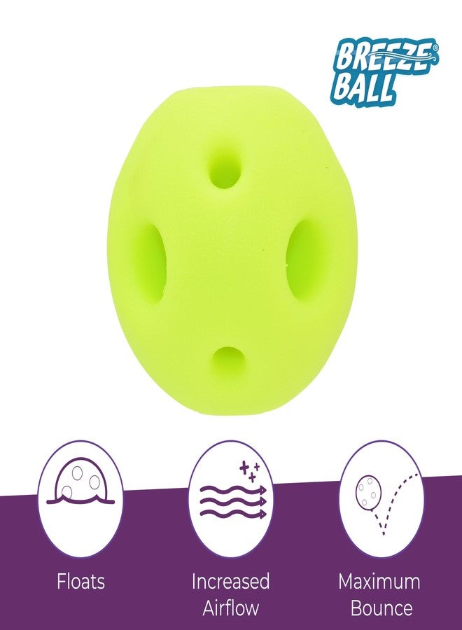 Multipet Breeze Balls for Dog - Bevel Tech Interactive Dog Toy w/Holes for Breathing - Flotable Ball for Dogs - Pet Toy for Chewing & Playing (1 Count, 3”, Random Color Surprise) - Image 3
