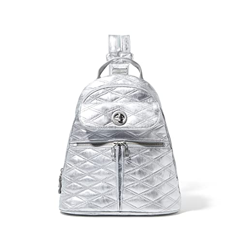 Baggallini Naples Convertible Backpack - Travel Sling Crossbody - 12" Nylon Handbag w/ RFID & Padded Tablet Sleeve - Image 1