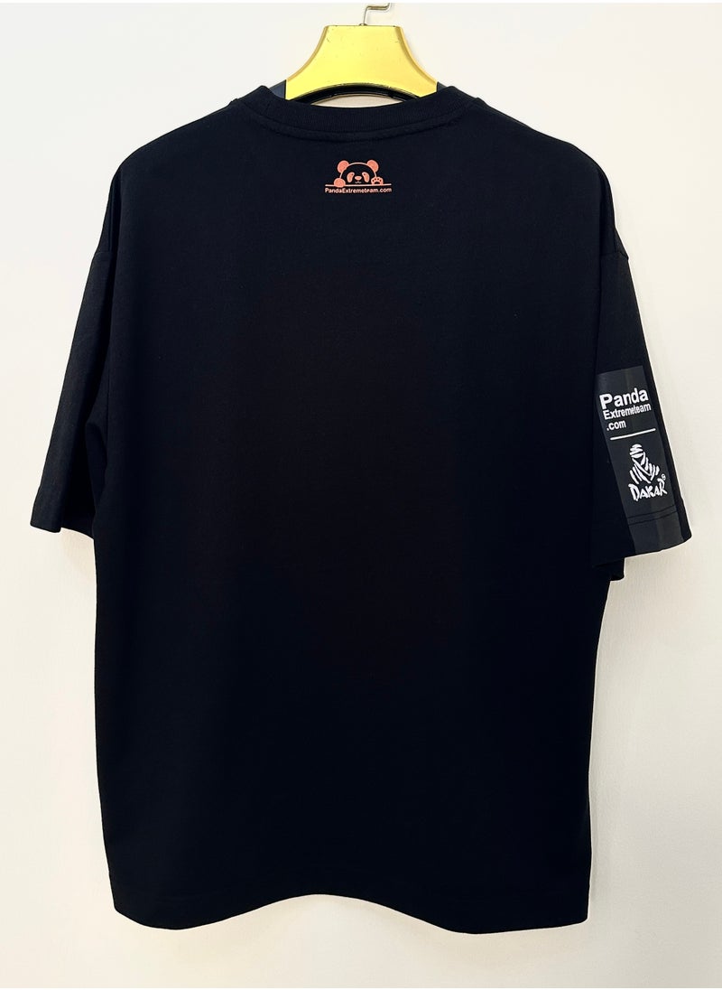 panda extreme team - cotton drop shoulder t shirt over size big size - Image 1