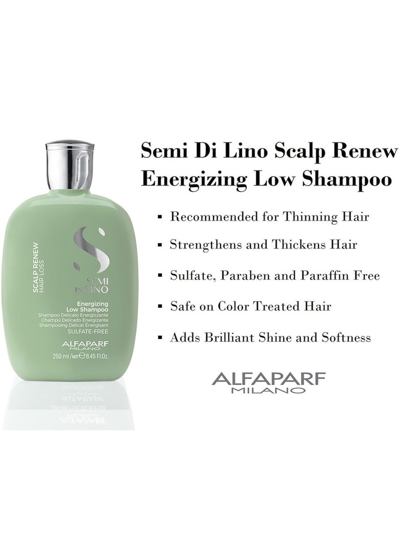 ALFAPARF Milano Semi di Lino Scalp Renew Energizing Low Shampoo, 250 ml - Image 4