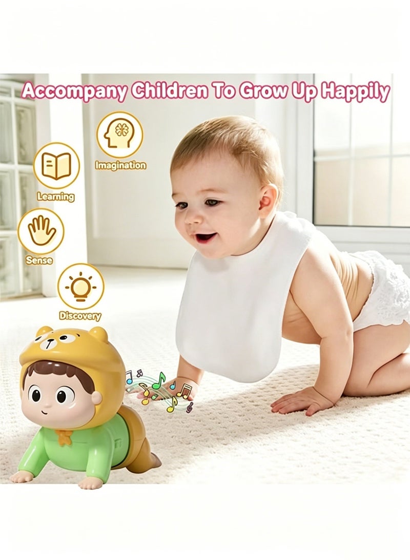 Amanli Crawling Baby Toys For 6 To 18 Months, Baby Development Crawling & Tummy Time Music Toy, Crawling Toy For 6+ Month Old, For Babies Boy And Girl - Image 5