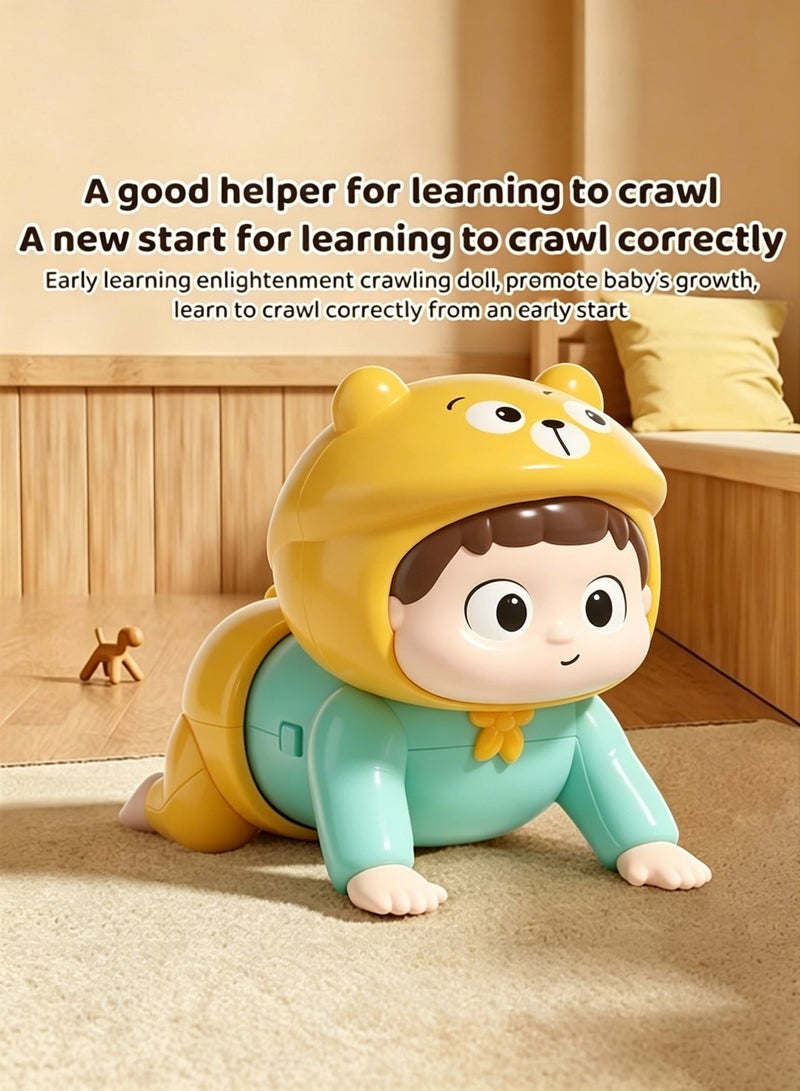 Amanli Crawling Baby Toys For 6 To 18 Months, Baby Development Crawling & Tummy Time Music Toy, Crawling Toy For 6+ Month Old, For Babies Boy And Girl - Image 3