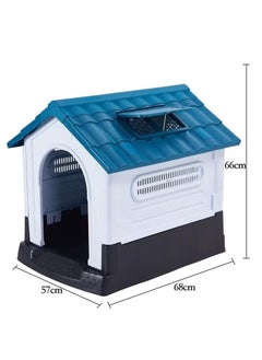 Dog House with Iron Gate Outdoor Plastic Dog House Water Resistant Pet House with Adjustable Skylight and Elevated Base for Small Dogs 68*57*66cm - pzsku/ZF1FFBBBDF4ED1E86C55AZ/45/_/1719218670/f7fdcb10-a2b7-4469-aa30-e83f7790a5d0