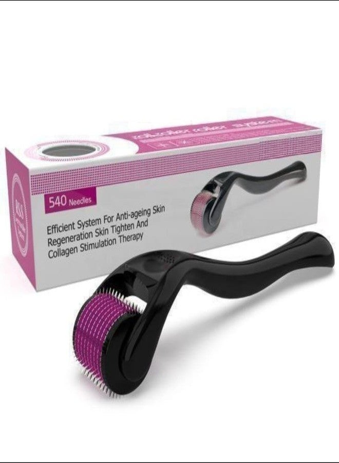 Meliora Derma Roller for Hair Growth & Skin Rejuvenation | 0.5mm 540 Titanium Microneedles for Face & Scalp | Stimulates Hair Follicles, Reduces Hair Fall, Improves Skin Texture & Scalp Health - Image 1