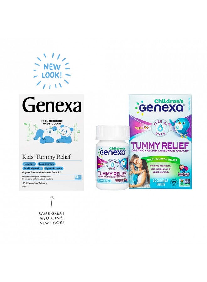 Genexa Genexa Kids' Tummy Relief - 30 Antacid Chews - Calcium Carbonate Acid Reducer - Certified Vegan, Gluten Free & Non-GMO  - Image 3