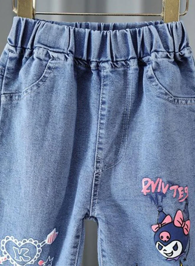 يونيكي Blue Slim Mid Rise Solid jeans