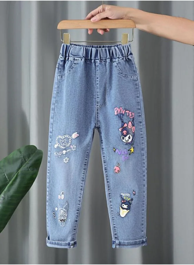 يونيكي Blue Slim Mid Rise Solid jeans