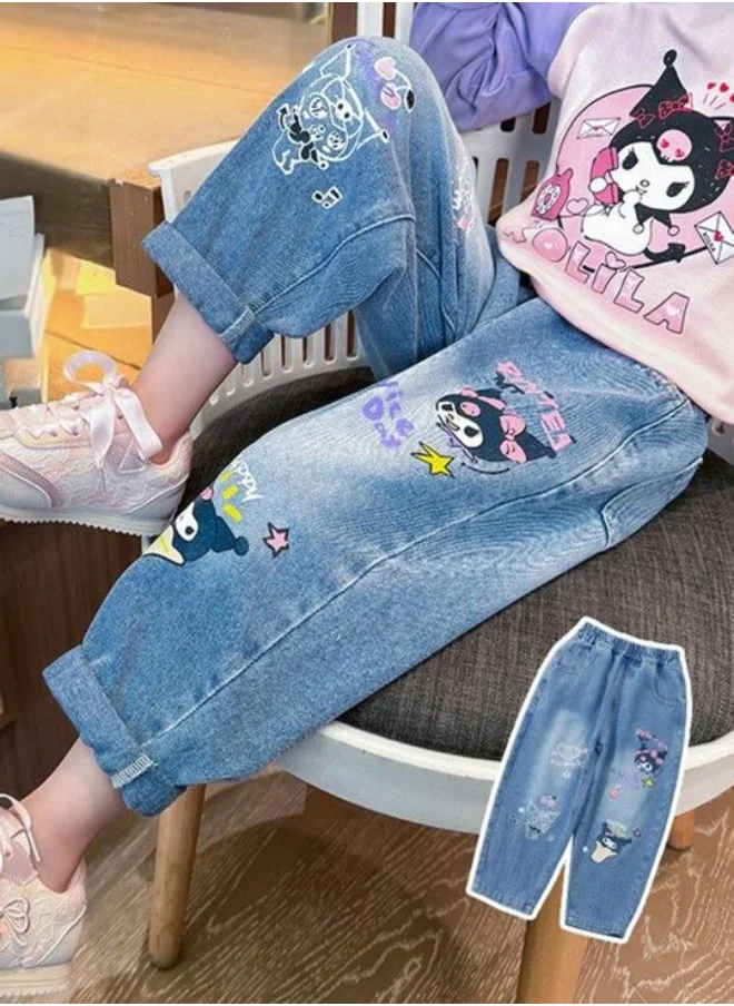 يونيكي Blue Slim Mid Rise Solid jeans