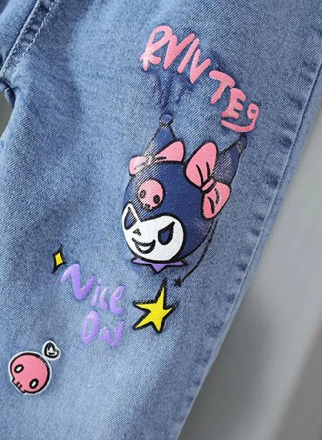 يونيكي Blue Slim Mid Rise Solid jeans