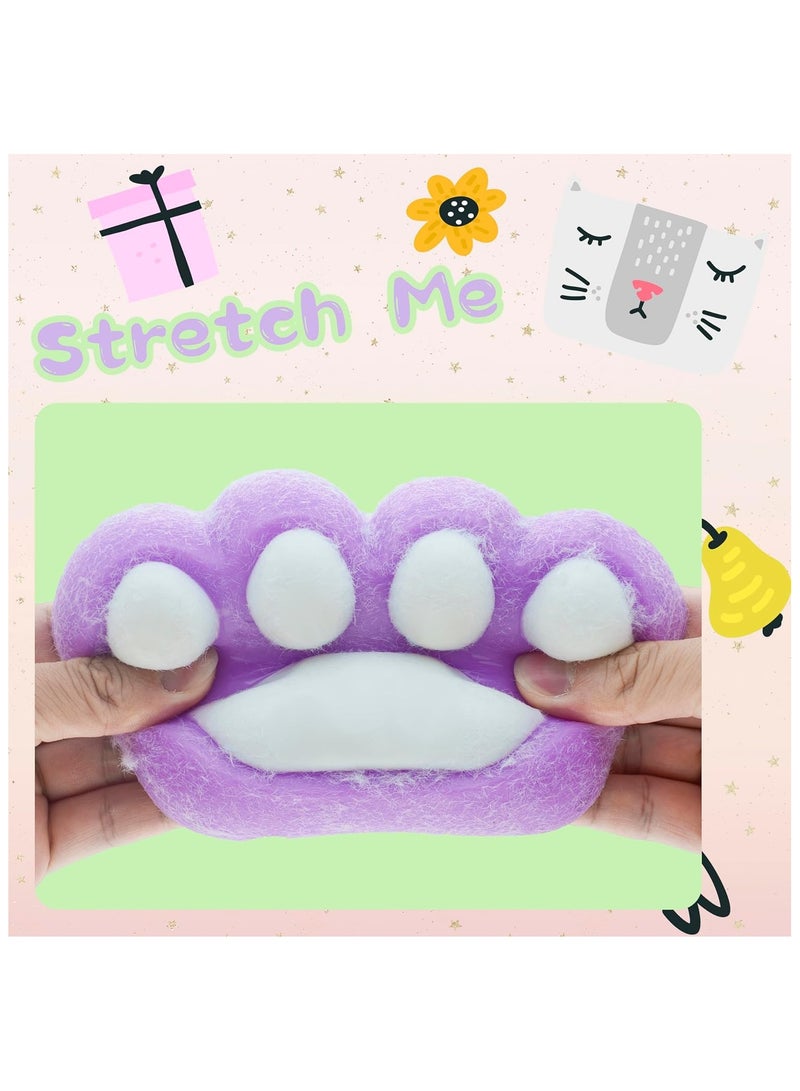12cm Extra Large Taba Squishy Cat Paw Squeeze Toys,Cat Paw Squishy, Funny Fidget Stress Relief Toys for Adults Kids (Purple)  - Image 3